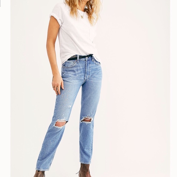 We The Free Denim - 👖NWT FREE PEOPLE HIGH RISE MOM JEANS Size 27